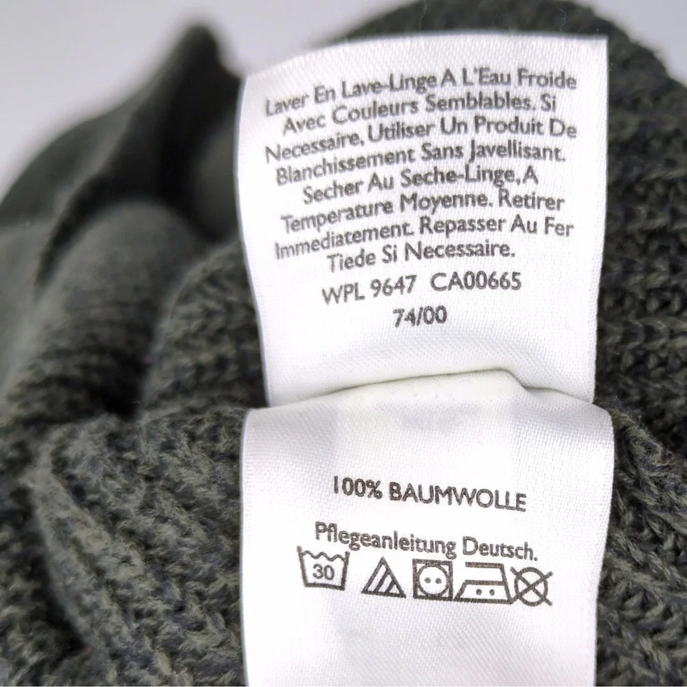 Eddie Bauer Men's Shawl‎ Collar Sweater Green 100% Cotton Small Chunky Outdoor - Picture 8 of 10